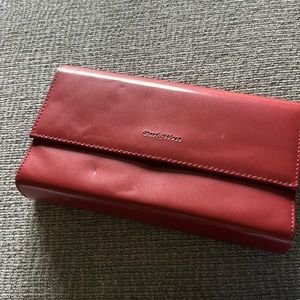 PARK WEST clutch burgundy